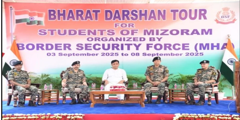 Students from Mizoram conclude “Bharat Darshan Tour 2025” with an interaction with MoS Home Shri Nityanand Rai at BSF Nizamuddin
